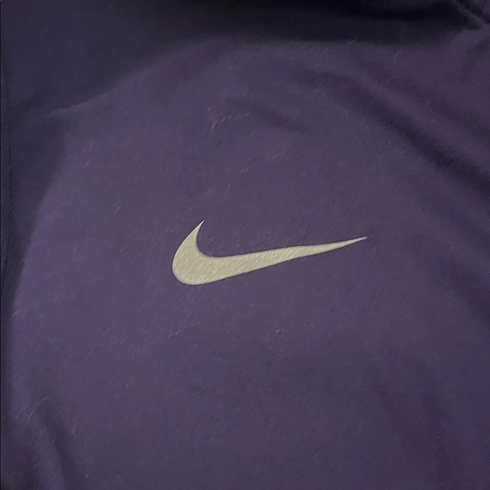 (167)Nike Deep Purple Performance Athletic Long Sleeve Top